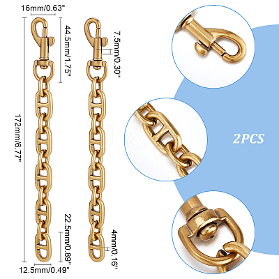 Alloy Mariner Link Chain Purse Strap Extenders DIY-WH0304-706AG-1