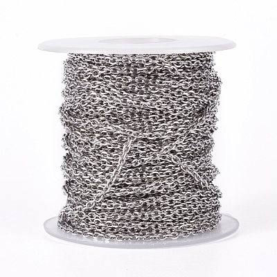Tarnish Resistant 304 Stainless Steel Cable Chains STAS-I107-05P-1