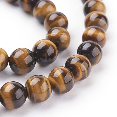 Natural Tiger Eye Beads X1-G-G099-8mm-4-1