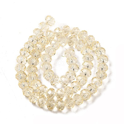 Transparent Baking Paint Glass Beads Strands DGLA-A034-T8mm-D02-1