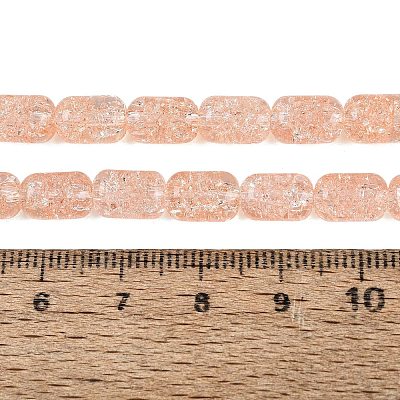 Transparent Crackle Glass Beads Strands GLAA-NH0001-04-A04-1