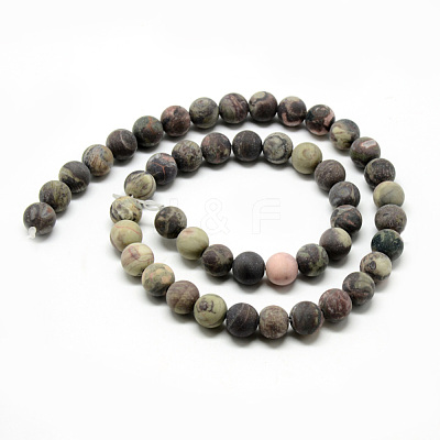 Natural Ocean Jasper Bead Strands G-Q462-71-10mm-1