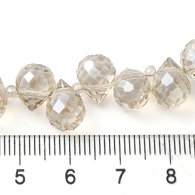Electroplate Glass Beads Strands EGLA-D030-17O-1