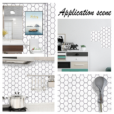 PVC 3D Anticollision Wall Stickers Brick Pattern Stickers DIY-WH0217-17A-1