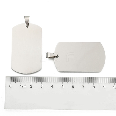 Tarnish Resistant 201 Stainless Steel Stamping Blank Tag Pendants STAS-O044-P122-1