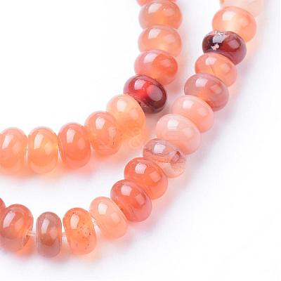 Natural Carnelian Bead Strands G-R403-4x6-16-1
