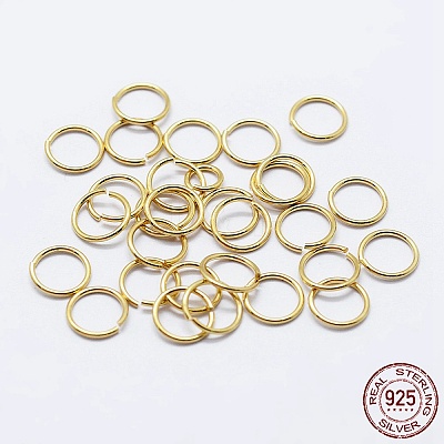 925 Sterling Silver Saw Cut Open Jump Rings STER-F036-02G-0.9x8mm-1