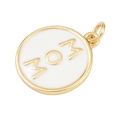 Brass Enamel Pendants X-KK-L251-02G-C04-1