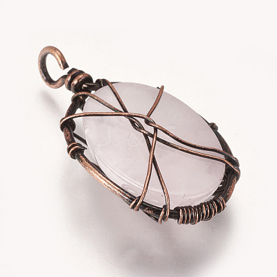 Natural & Synthetic Mixed Stone Pendants G-I205-A-R-1