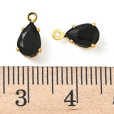 Brass Micro Pave Cubic Zirconia Charms KK-S336-02G-A-1