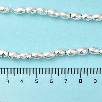 Electroplated Strong Magnetic Synthetic Hematite Beads Strands G-P518-03D-1