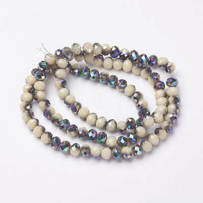 Electroplate Opaque Glass Beads Strands EGLA-A034-P4mm-Q06-1