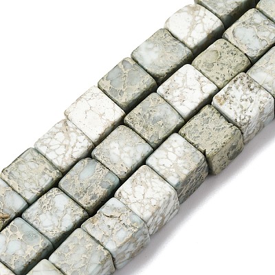 Natural Variscite Beads Strands G-B155-C05-8x8mm-1