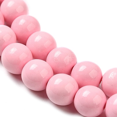 Synthetic Ocean White Jade Beads Strands G-S254-4mm-B01-1