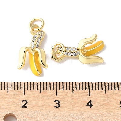 Brass Micro Pave Cubic Zirconia Pendants X-KK-A252-26B-G-1