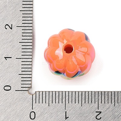 Halloween UV Plating Acrylic Beads OACR-M013-08A-03-1