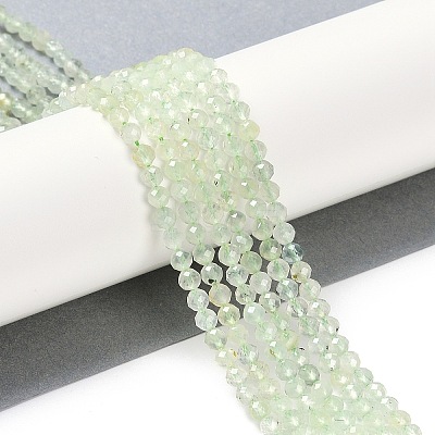 Natural Prehnite Beads Strands LS-G-G139-A05-03-1