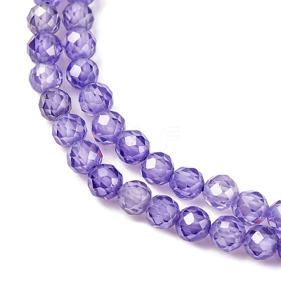 Cubic Zirconia Beads Strands G-G792-47-02C-1
