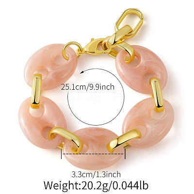 Resin Link Chain Bracelets for Women FS-WG76DA2-04-1
