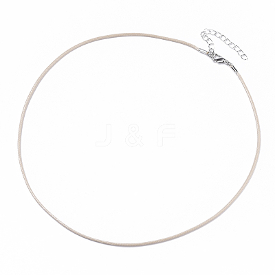 Waxed Cotton Cord Necklace Making MAK-S032-1.5mm-B15-1