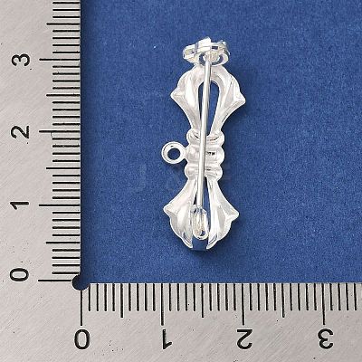 Brass Brooches Findings KK-M285-34-1