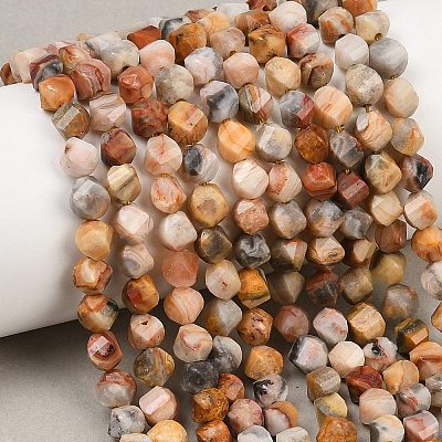 Natural Crazy Agate Beads Strands G-P611-C06-01-1