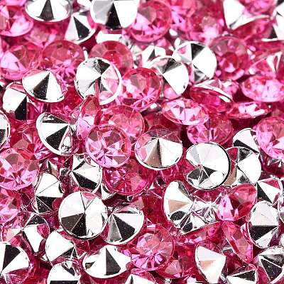 Imitation Taiwan Acrylic Rhinestone Pointed Back Cabochons GACR-A003-5mm-02-1