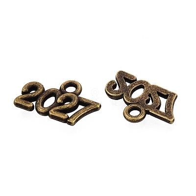 New Year's Day Tibetan Style Alloy Charms FIND-N014-01AB-1