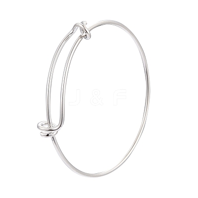 10Pcs 5 Color Adjustable Brass Expandable Bangle Making BJEW-LS0001-02-1