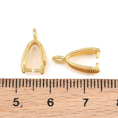 Brass Ice Pick Pinch Bails KK-CBA5CB0-42G-1