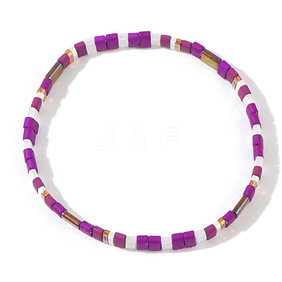 Vintage Ethnic Style Glass Seed Beads Stretch Bracelets for Women EH7956-1-1