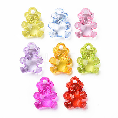 Transparent Acrylic Pendants MACR-N013-048-A01-1