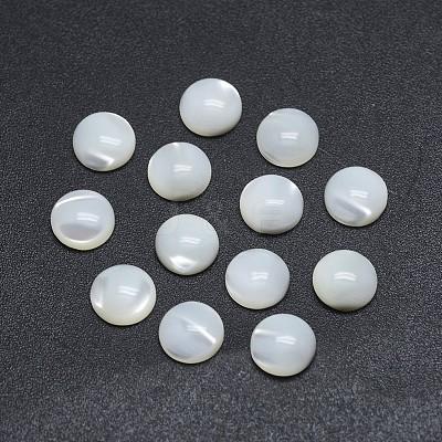 Shell Cabochons SSHEL-P015-61-10mm-1