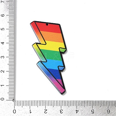 Double-side Printed Opaque Acrylic Pendants FIND-D283-09A-1