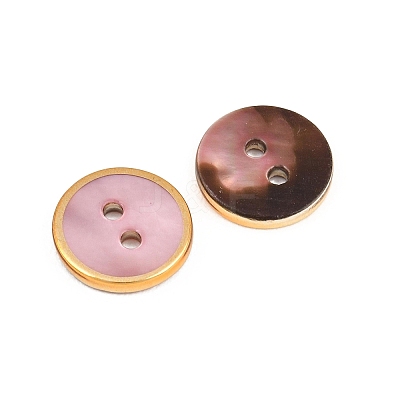 Golden Edge Naturl Black Lip Shell Button SH-CBA0ED6-01B-1