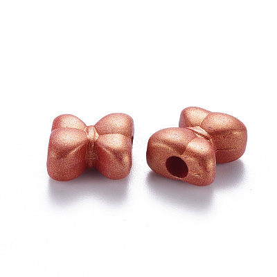 Spray Painted Acrylic European Beads MACR-S373-44J-1