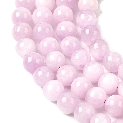 Natural Kunzite Beads Strands G-D856-03-6mm-01-1