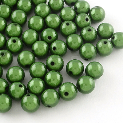 Spray Painted Acrylic Beads X-MACR-Q154-20mm-010-1