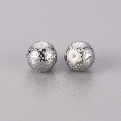 Electroplate Glass Beads EGLA-Q123-009A-1