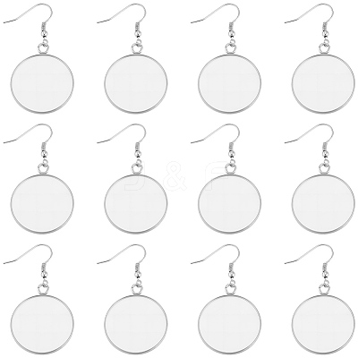 60Pcs 304 Stainless Steel Earring Hooks STAS-BBC0009-93D-1