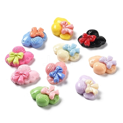 Opaque Resin Cabochons RESI-I057-D-1