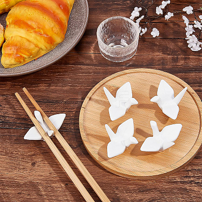 Porcelain Chopstick Rest DJEW-WH0015-51-1