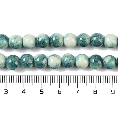 Baking Paint Glass Bead Strands GLAA-H031-01B-07-1