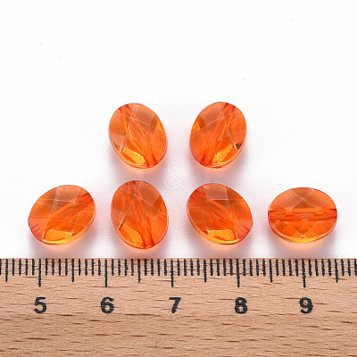 Transparent Acrylic Beads TACR-S154-18A-84-1