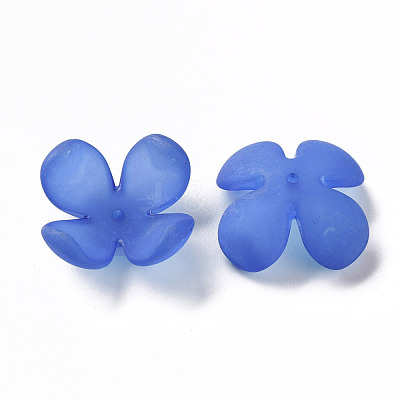 Frosted Acrylic Bead Caps MACR-S371-06A-751-1