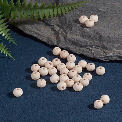 Unfinished Wood Beads X-WOOD-S651-8mm-LF-1