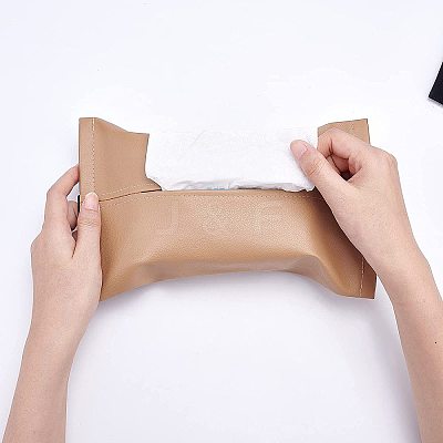 Imitation Leather Tissue Boxes AJEW-GF0002-51C-1
