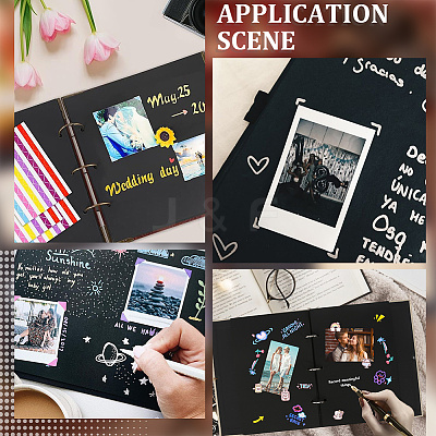 DIY PU Imitation Leather Loose Leaf Photo Albums DIY-WH20025-034-1