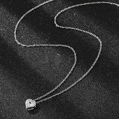 304 Stainless Steel Pendant Necklaces X-NJEW-O108-14P-1