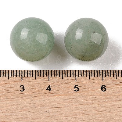 Natural Green Aventurine No Hole Sphere Beads G-K353-04D-02-1